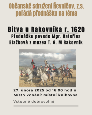 Přednáška Bitva u Rakovníka r. 1620 1