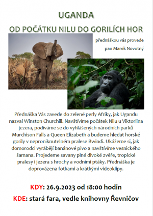 přednáška o Ugandě